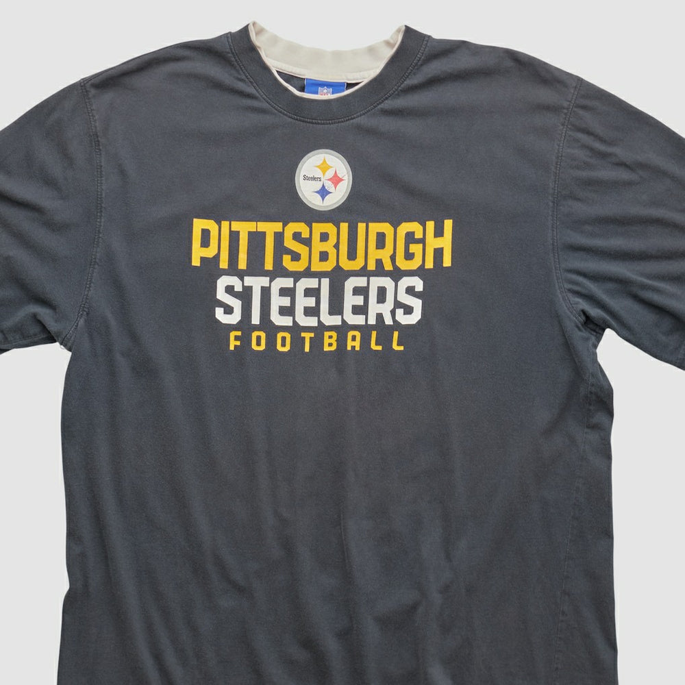 Pittsburgh Steelers Reebok 2000s T-shirt - Charcoal T-shirts