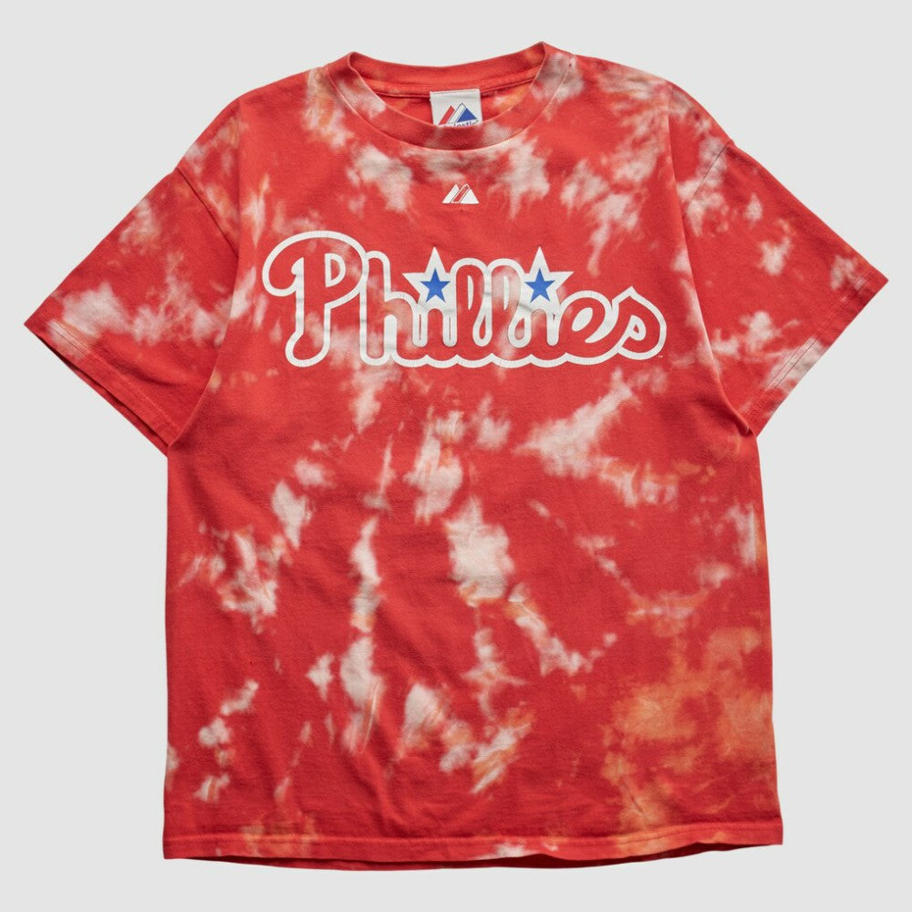 Philadelphia Phillies Majestic 2008 T-shirt - Red - Vintage T-shirts