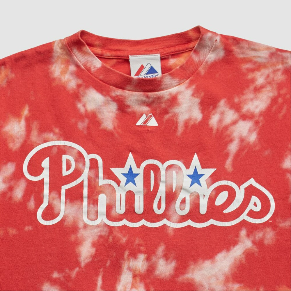 Philadelphia Phillies Majestic 2008 T-shirt - Red - Vintage T-shirts