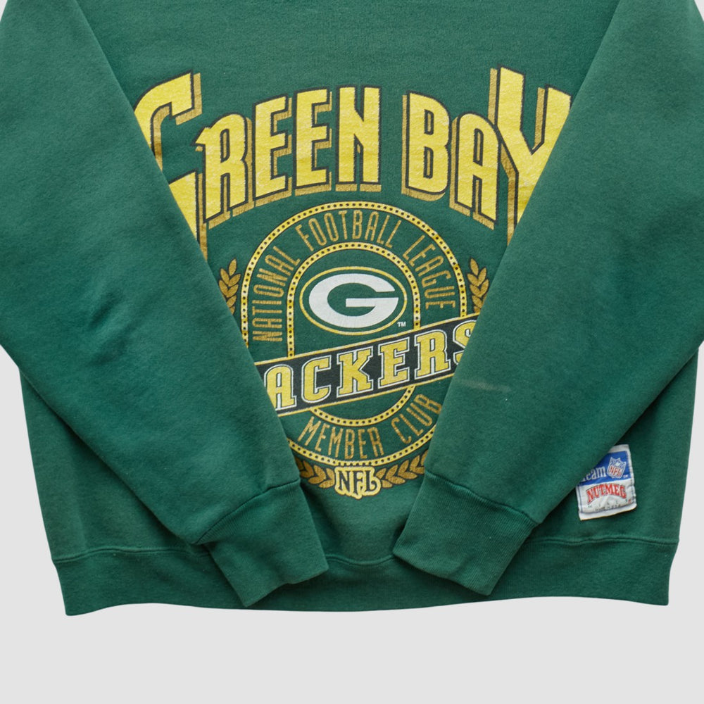 Green Bay Packers Nutmeg Mills 90s Sweatshirt - Green Sweatshirts