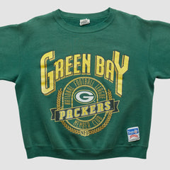 Green Bay Packers Nutmeg Mills 90s Sweatshirt - Green Sweatshirts