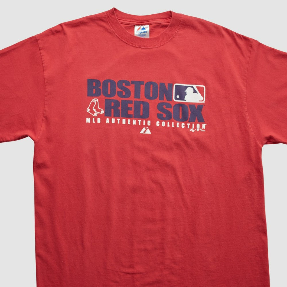 Boston Red Sox Majestic 2007 T-shirt - Red - 2XVintage T-shirts