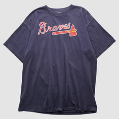 Atlanta Braves Majestic 2000s T-shirt - Navy - 2XVintage T-shirts