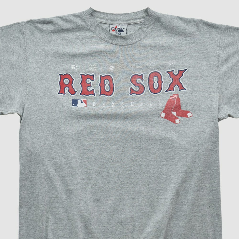Boston Red Sox Majestic 2000s T-shirt - Gray - Vintage T-shirts