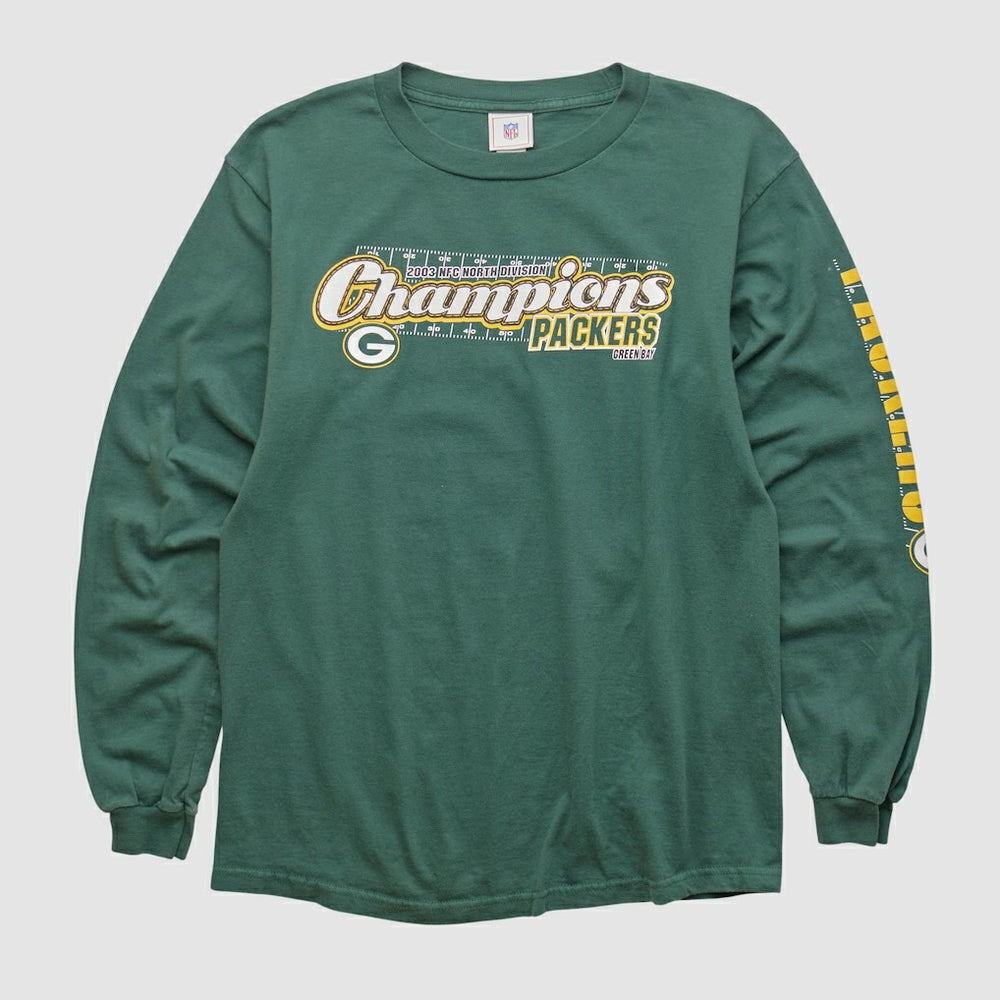 Green Bay Packers NFL 2000s Long Sleeve T-shirt - Green T-shirts