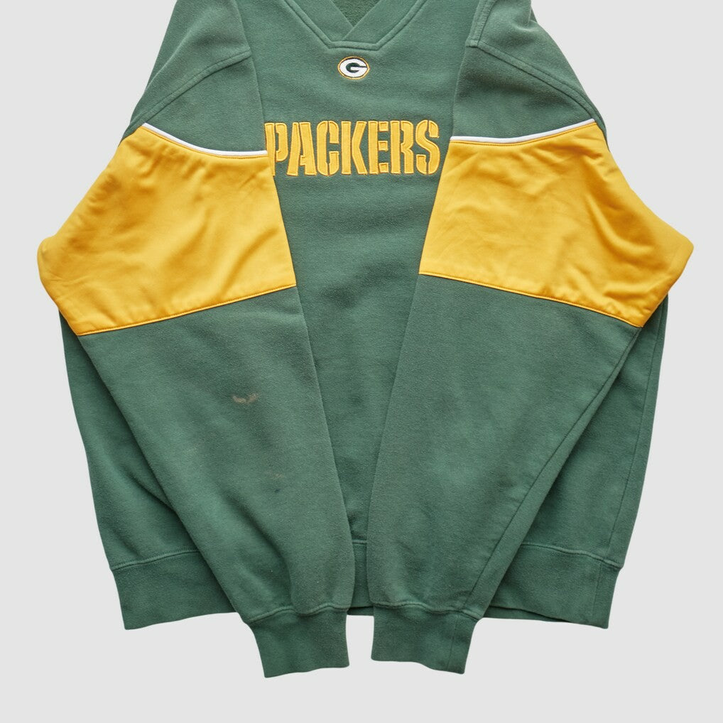 Green Bay Packers NFL 2000s Pullover Sweatshirt - Green Pullover