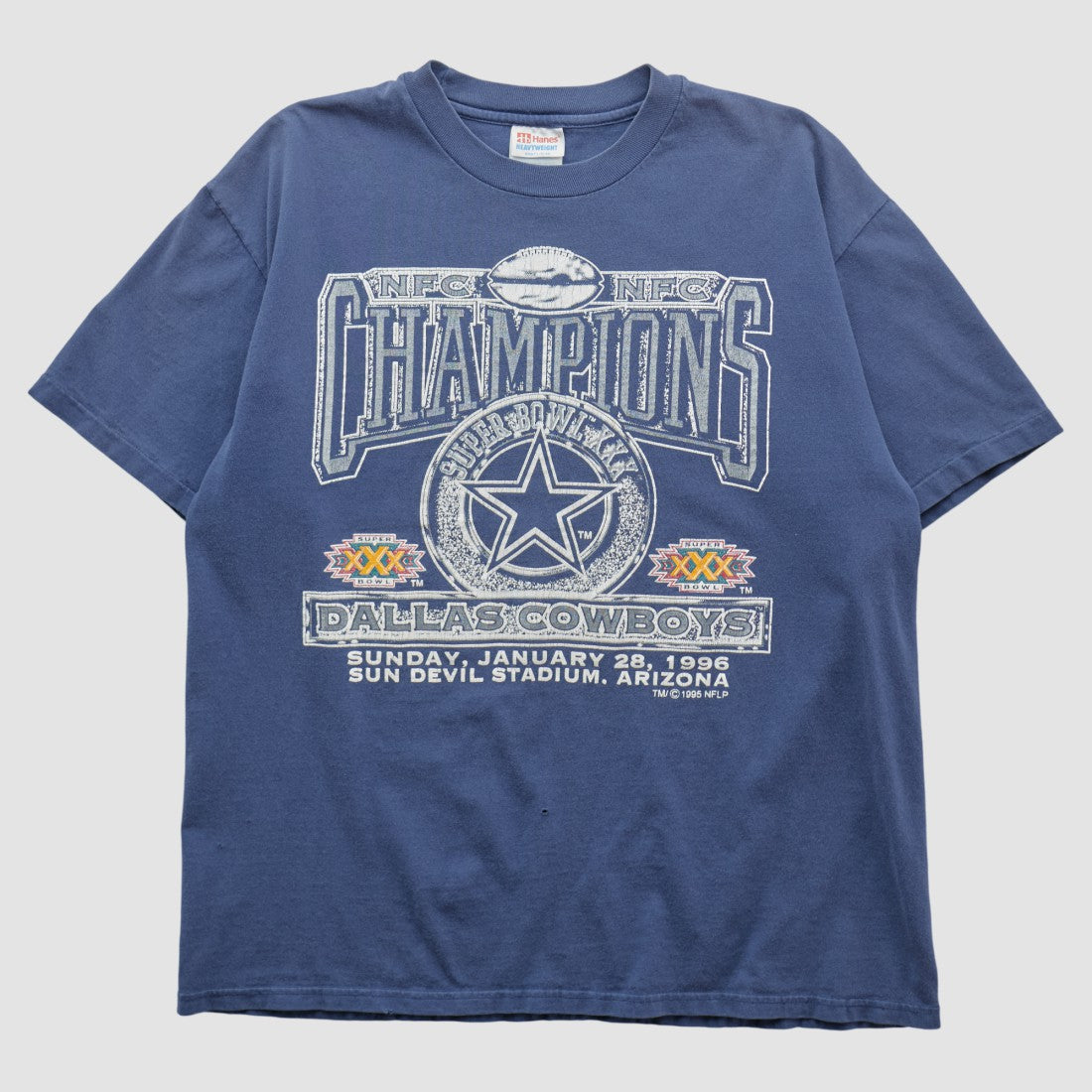Dallas Cowboys Hanes 1996 T-shirt - Navy T-shirts