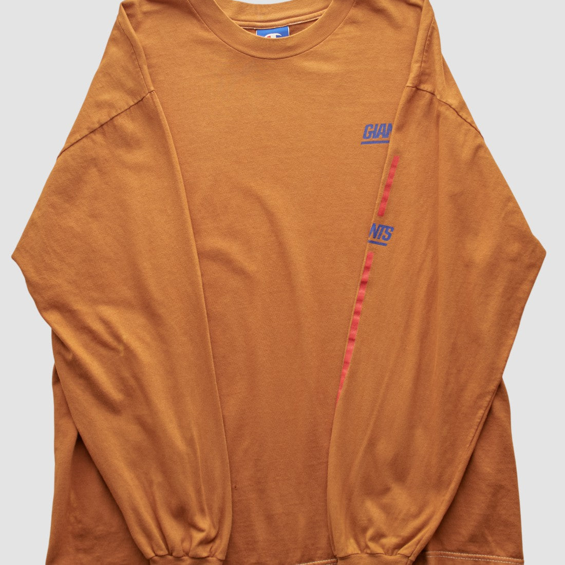 New York Giants Champion 2000s Long Sleeve T-shirt - Orange T-shirts