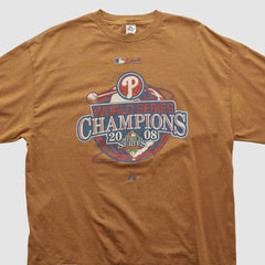 Philadelphia Phillies Alstyle 2008 Long Sleeve T-shirt - Tan - 2XVintage T-shirts