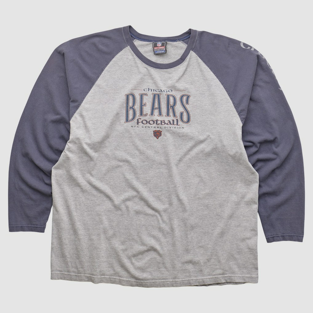 Chicago Bears NFL 2000s Long Sleeve T-shirt - Heather Gray T-shirts