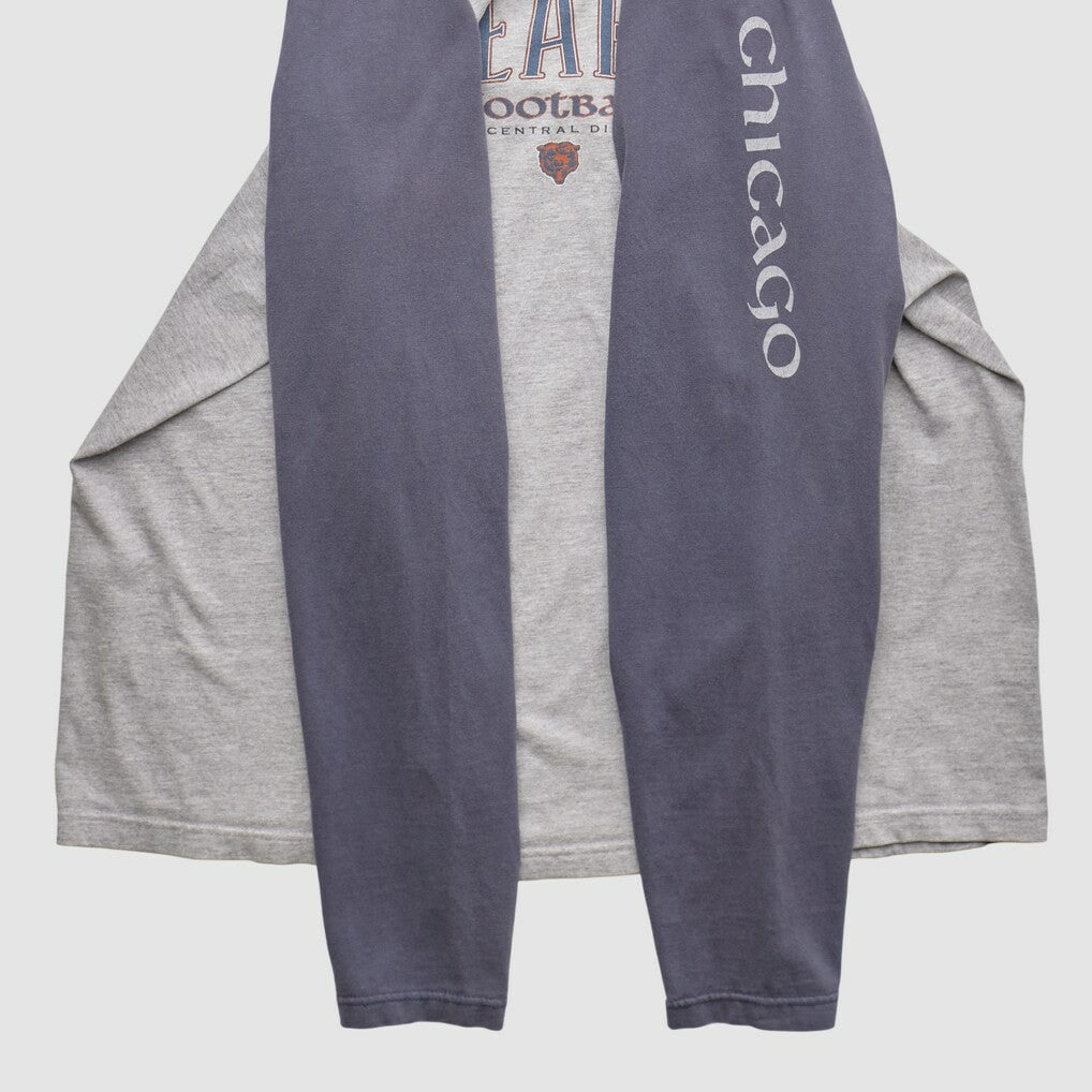 Chicago Bears NFL 2000s Long Sleeve T-shirt - Heather Gray T-shirts