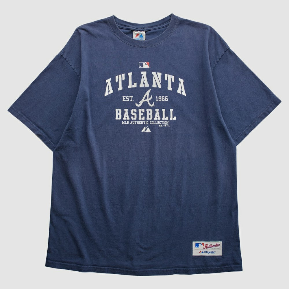 Atlanta Braves Majestic 2010 T-shirt - Navy - 2XVintage T-shirts