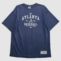 Atlanta Braves Majestic 2010 T-shirt - Navy - 2XVintage T-shirts