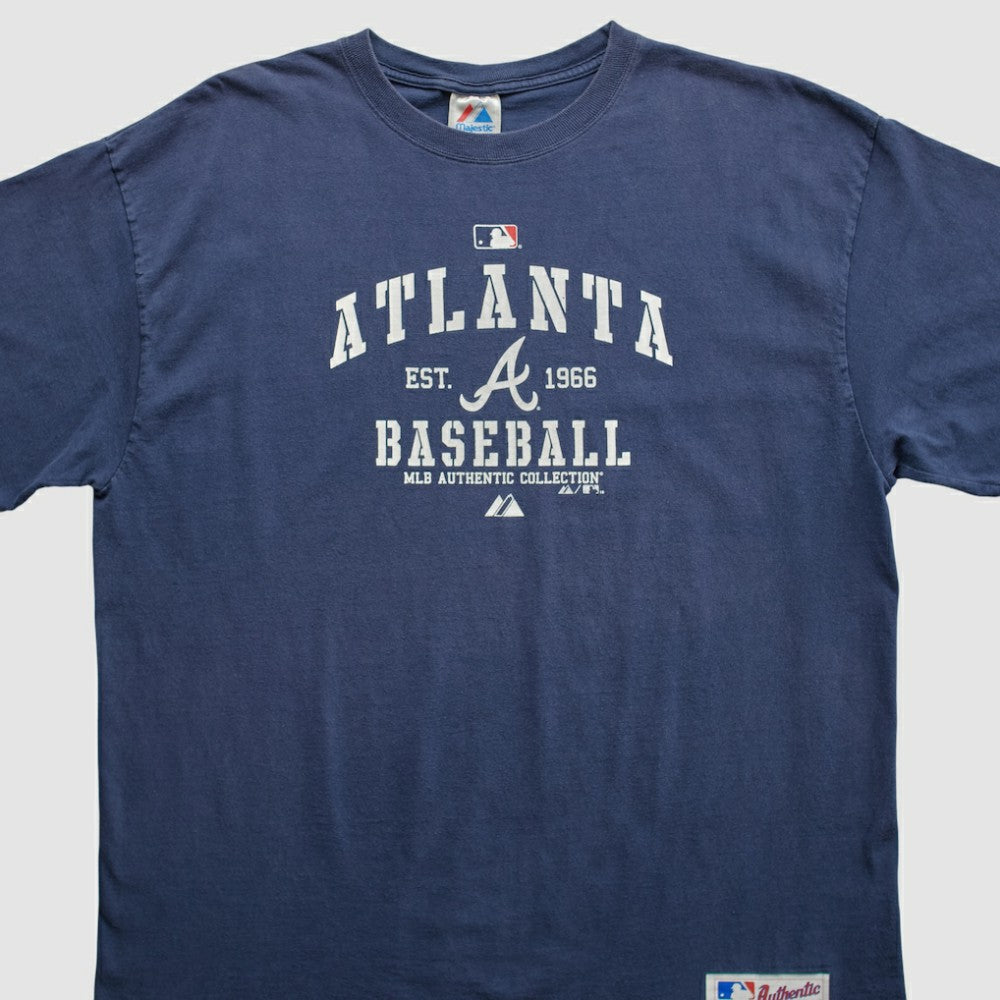 Atlanta Braves Majestic 2010 T-shirt - Navy - 2XVintage T-shirts