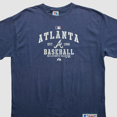 Atlanta Braves Majestic 2010 T-shirt - Navy - 2XVintage T-shirts