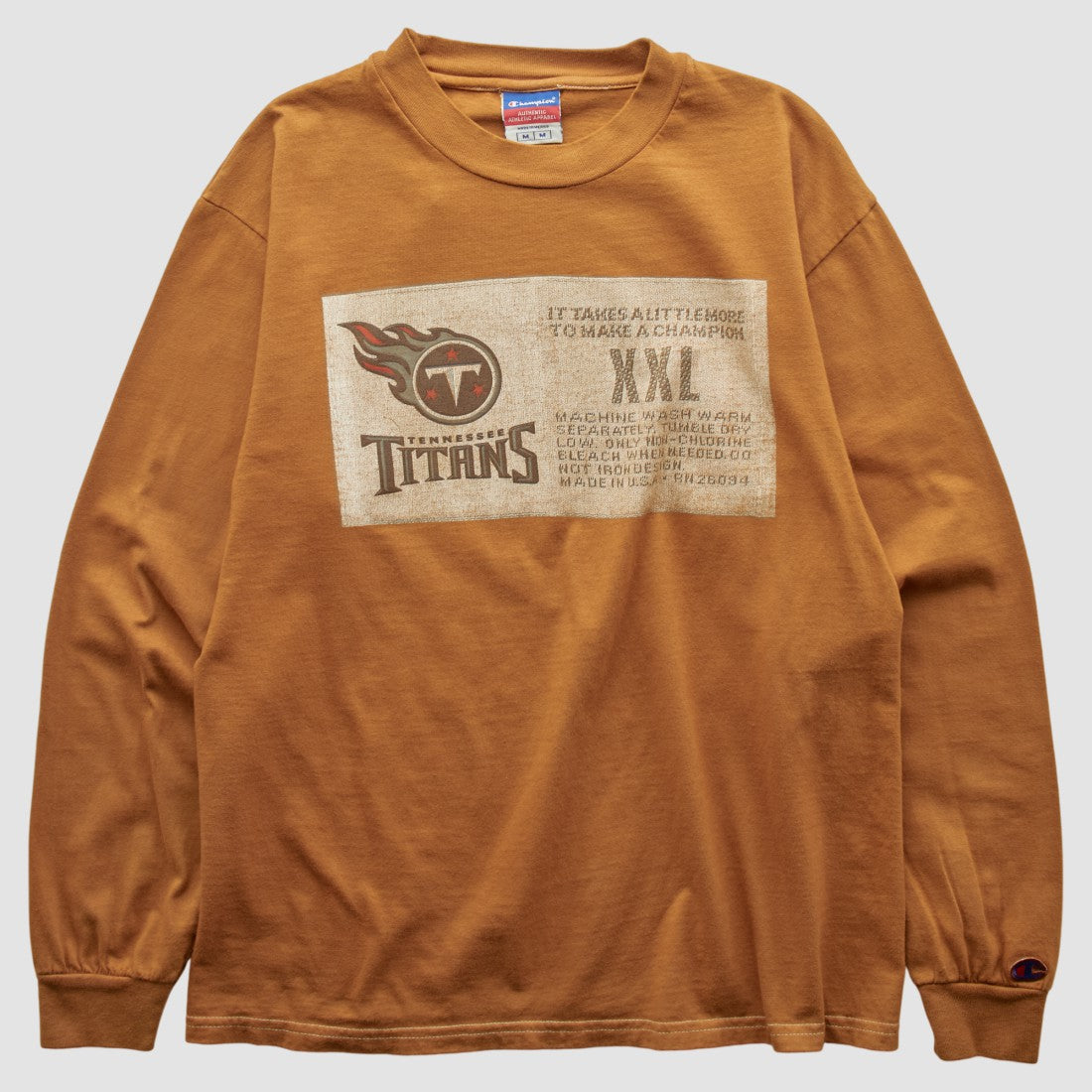 Tennessee Titans Champion 2000s Long Sleeve T-shirt - Brown T-shirts