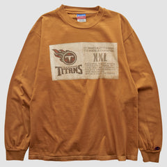 Tennessee Titans Champion 2000s Long Sleeve T-shirt - Brown T-shirts