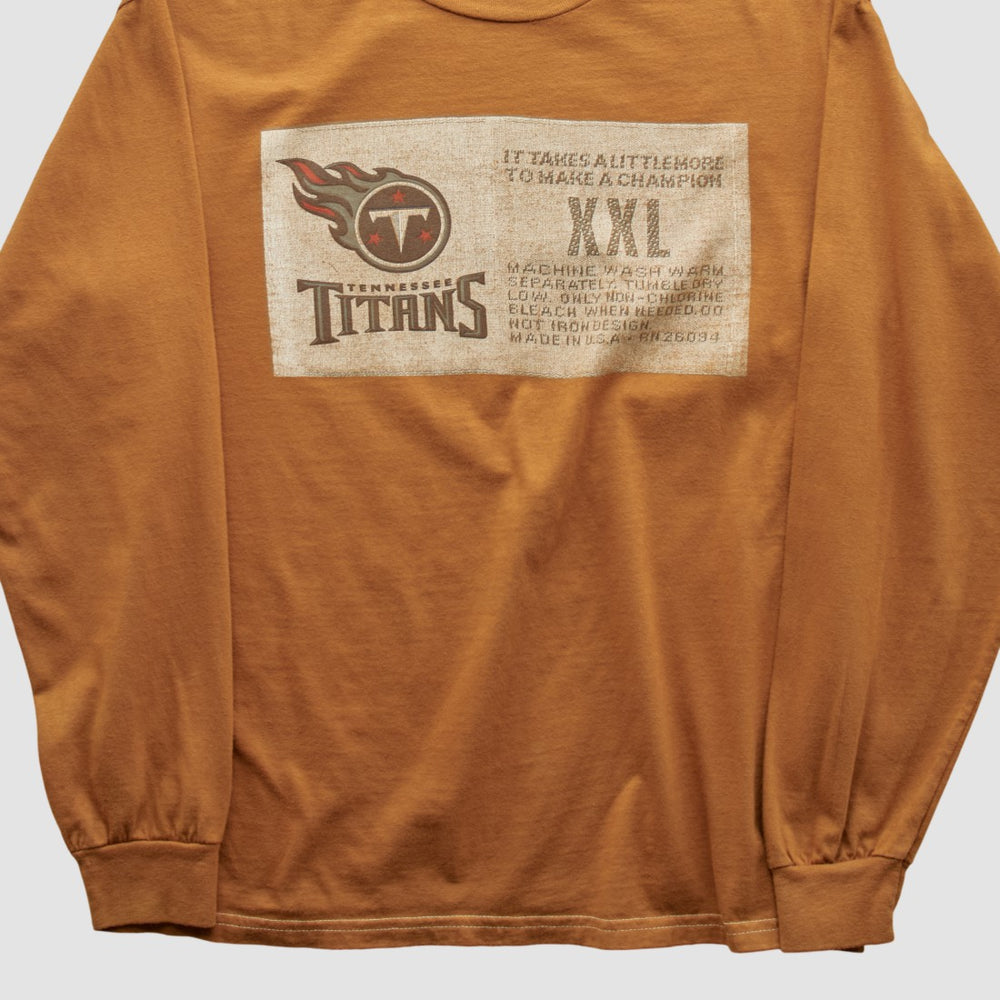 Tennessee Titans Champion 2000s Long Sleeve T-shirt - Brown T-shirts