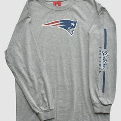 New England Patriots NFL 2000s Long Sleeve T-shirt - Heather Gray T-shirts
