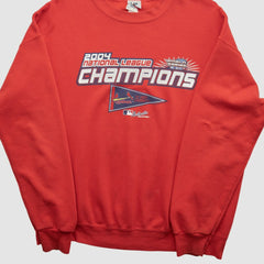 St. Louis Cardinals Lee Apparel 2004 Pullover Sweatshirt - Red - XVintage Pullover