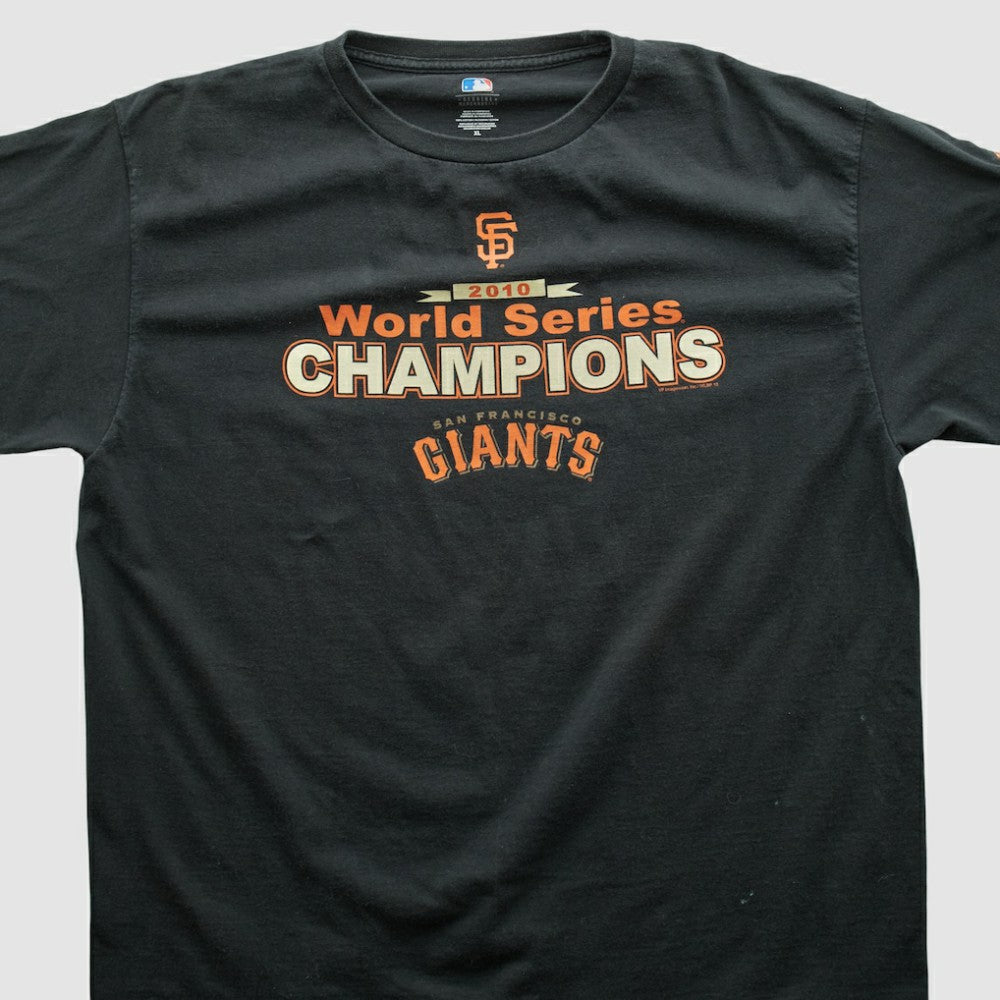 San Francisco Giants Genuine Merchandise 2010 T-shirt - Black - 2XVintage T-shirts