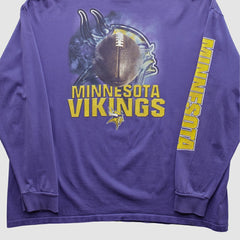 Minnesota Vikings Logo Athletic 90s Long Sleeve T-shirt - Purple T-shirts