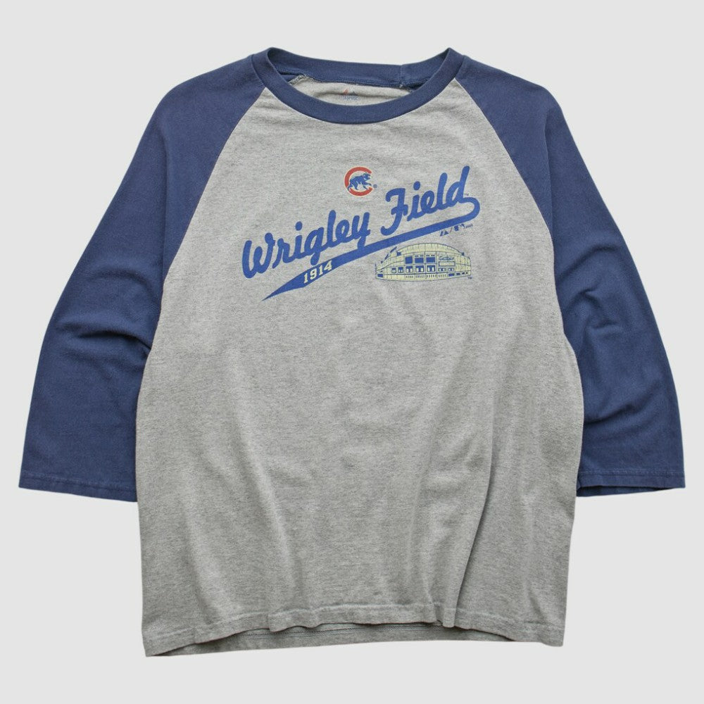 Chicago Cubs Majestic 2009 T-shirt - Heather Gray - Vintage T-shirts