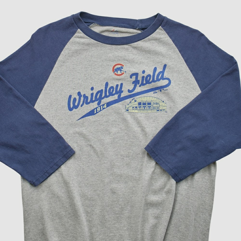 Chicago Cubs Majestic 2009 T-shirt - Heather Gray - Vintage T-shirts
