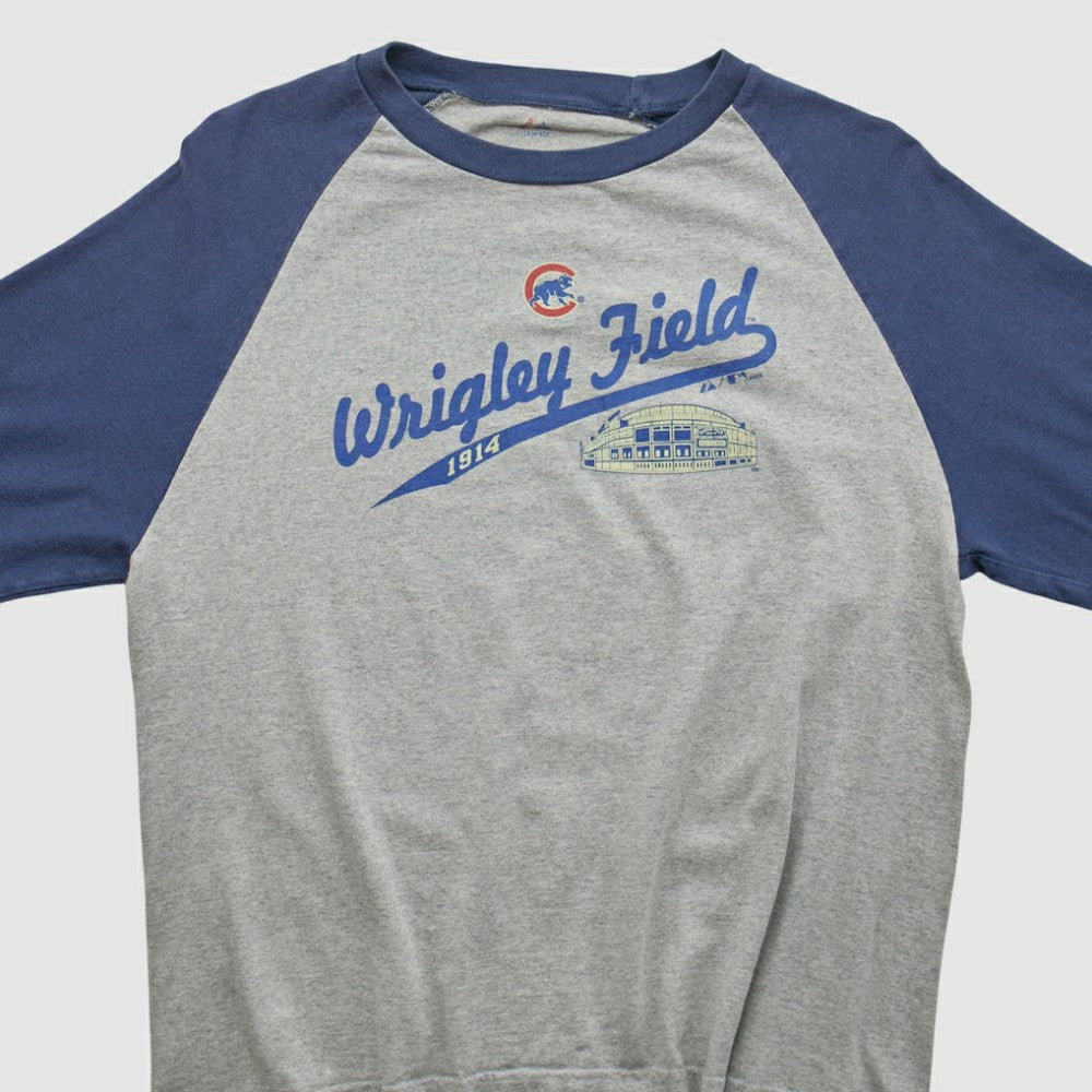 Chicago Cubs Majestic 2009 T-shirt - Heather Gray - Vintage T-shirts