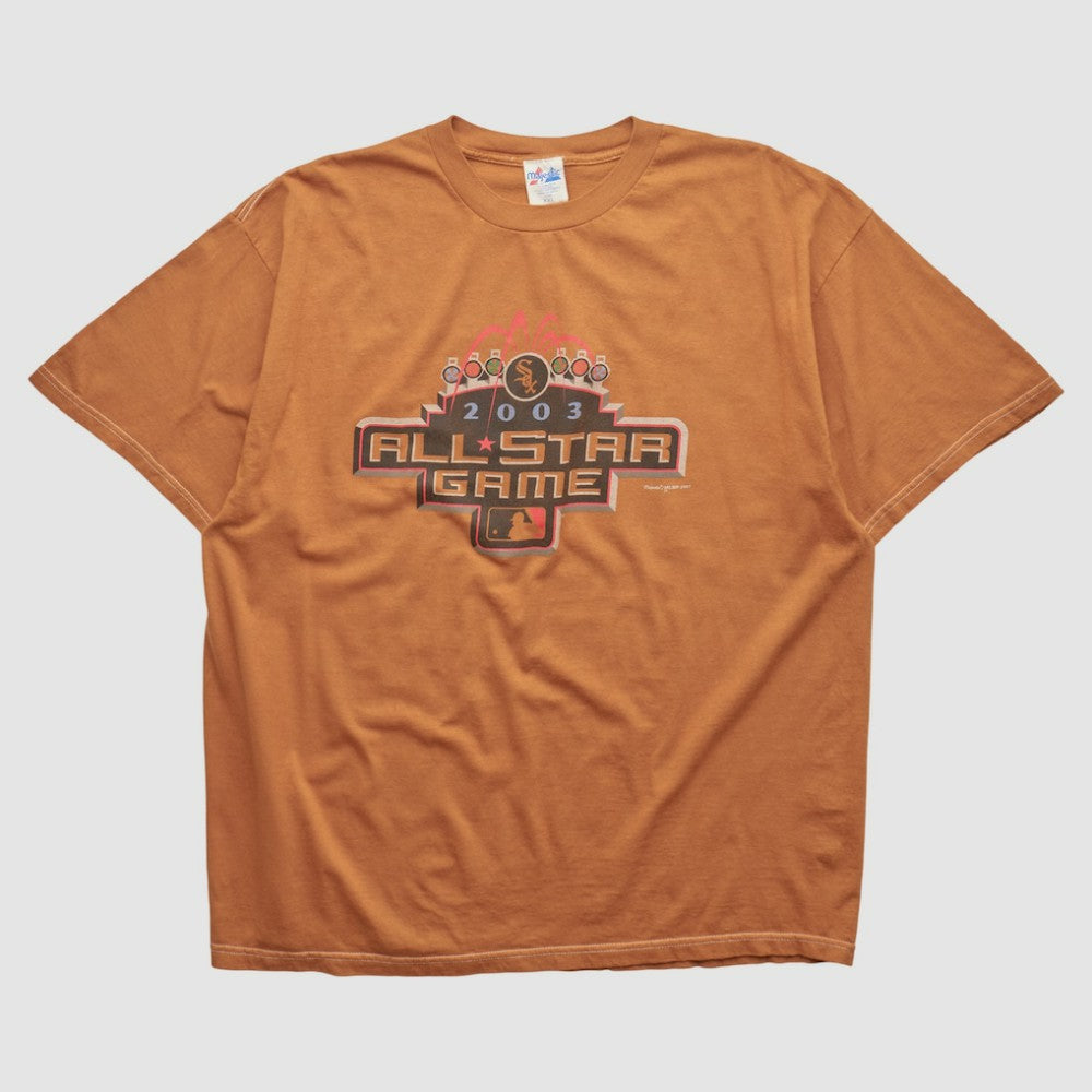 MLB All-Star Game Majestic 2003 T-shirt - Orange - 3XVintage T-shirts