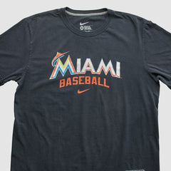 Miami Marlins Nike 2010s T-shirt - Charcoal - XVintage T-shirts