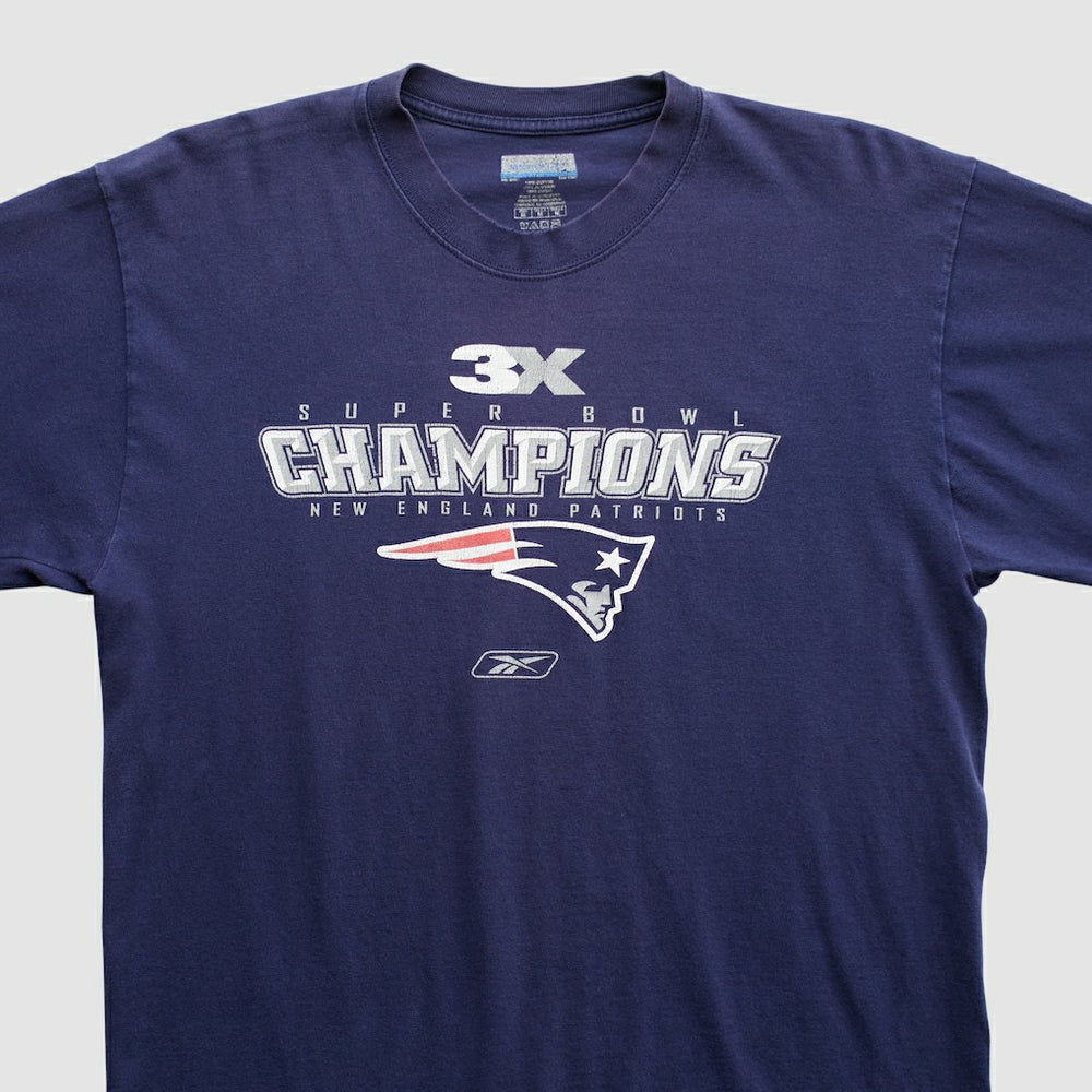 New England Patriots Reebok 2000s Long Sleeve T-shirt - Navy T-shirts