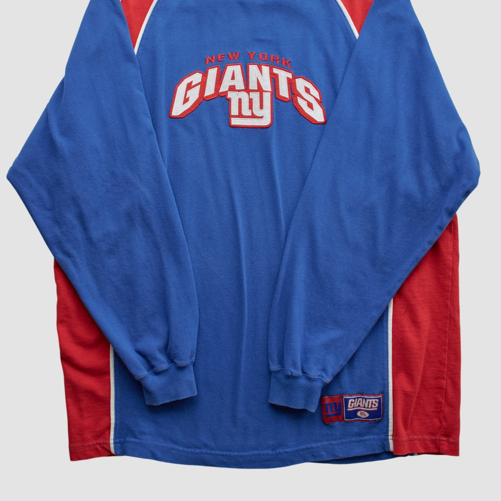 New York Giants NFL 2000s Long Sleeve T-shirt - Blue T-shirts