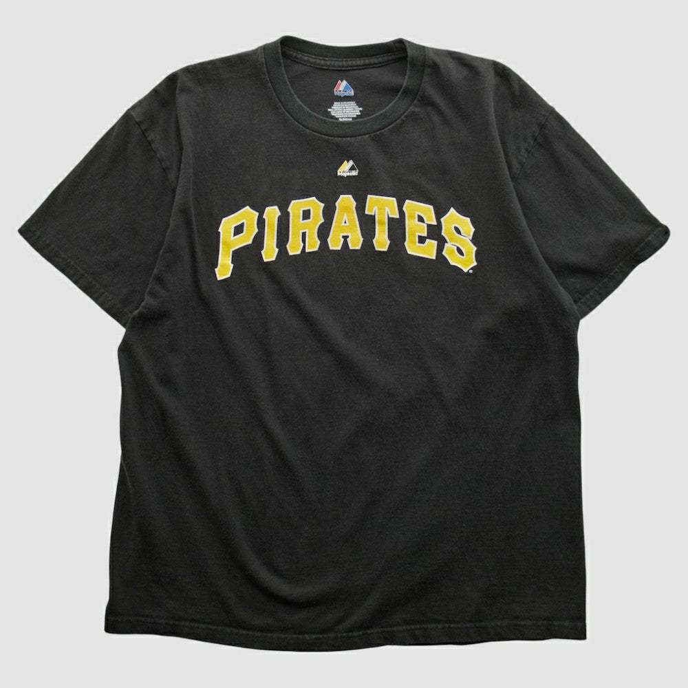 Pittsburgh Pirates Majestic 2000s T-shirt - Black - Vintage T-shirts