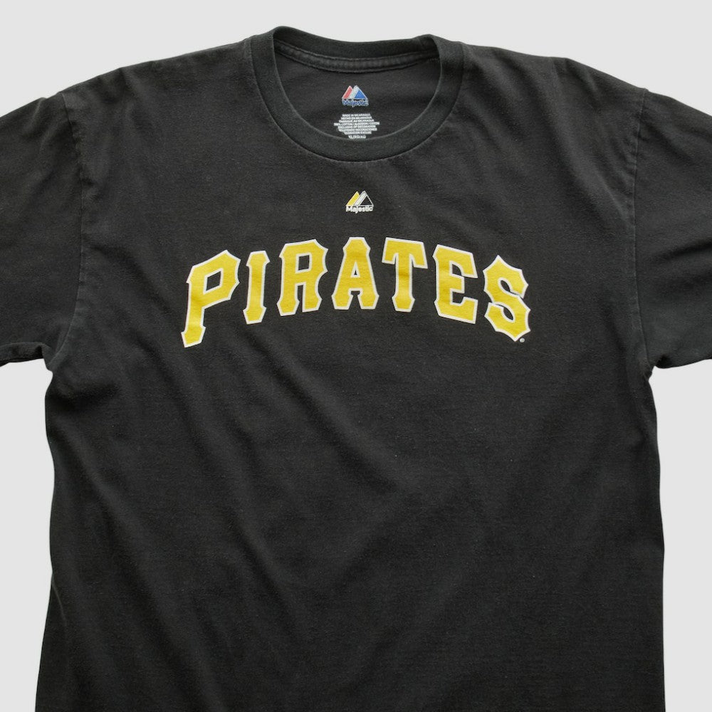 Pittsburgh Pirates Majestic 2000s T-shirt - Black - Vintage T-shirts