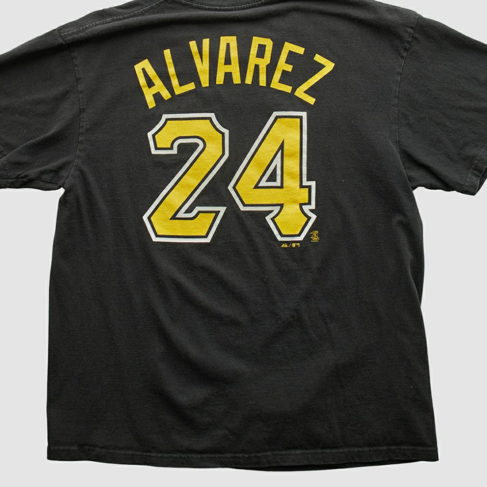 Pittsburgh Pirates Majestic 2000s T-shirt - Black - Vintage T-shirts