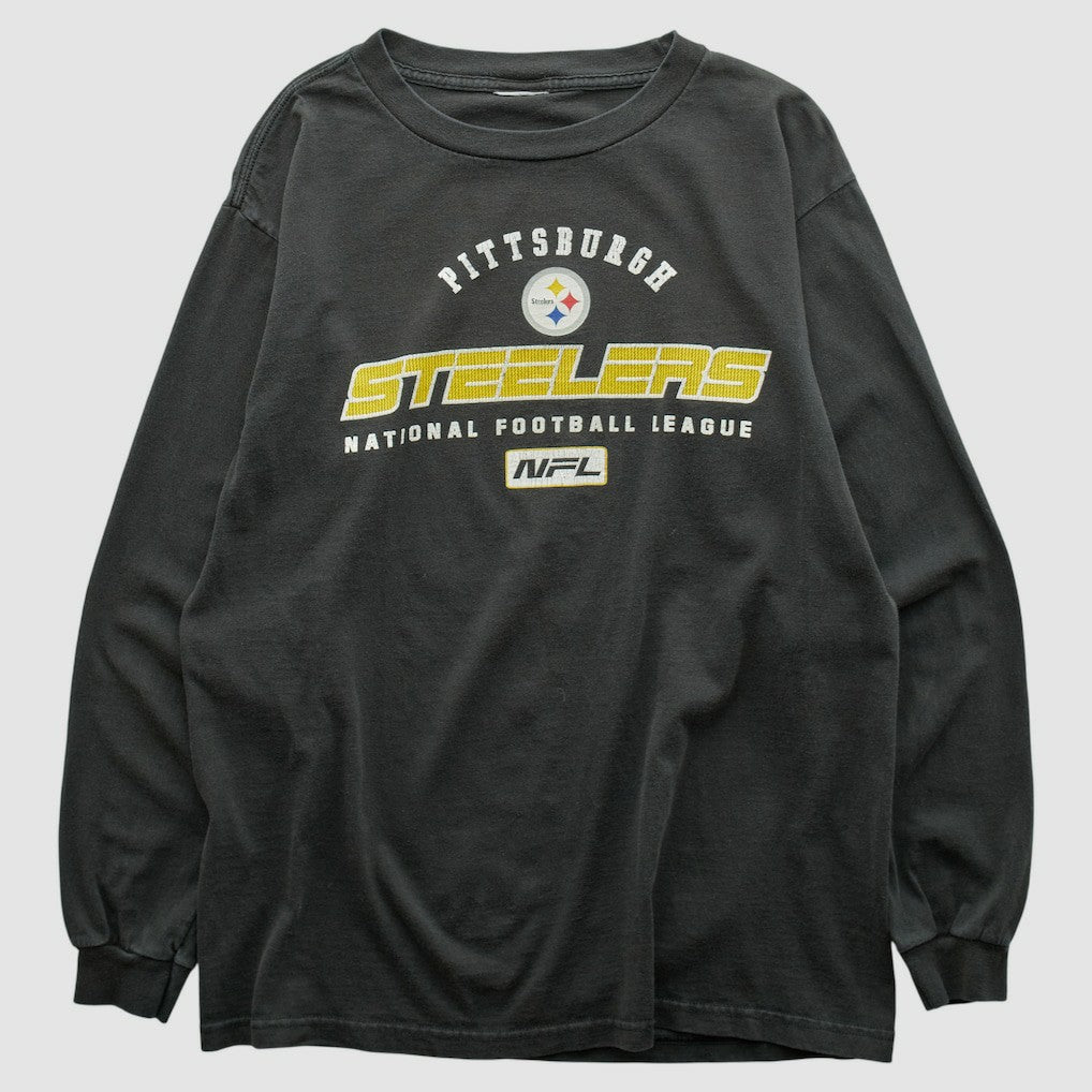 Pittsburgh Steelers 2000s Long Sleeve T-shirt - Black T-shirts