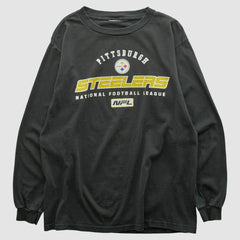 Pittsburgh Steelers 2000s Long Sleeve T-shirt - Black T-shirts