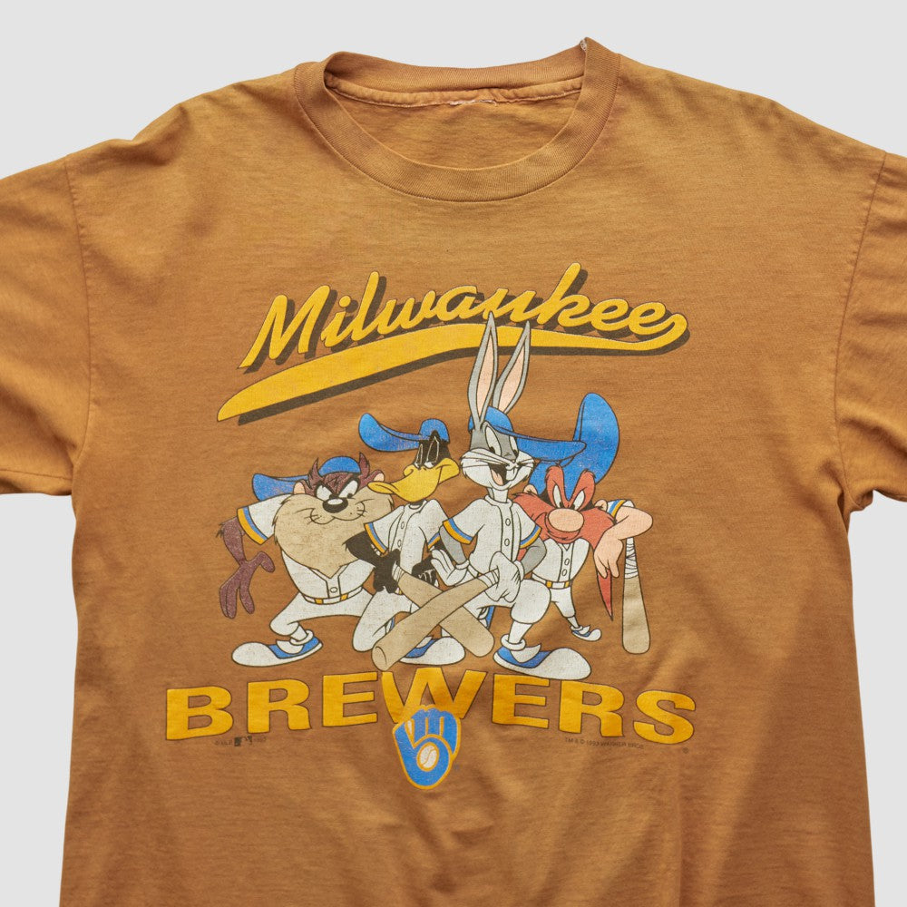 Milwaukee Brewers 1993 T-shirt - Brown - Vintage T-shirts