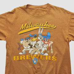 Milwaukee Brewers 1993 T-shirt - Brown - Vintage T-shirts