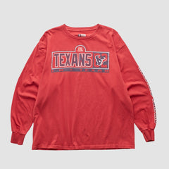 Houston Texans NFL 2000s Long Sleeve T-shirt - Red T-shirts