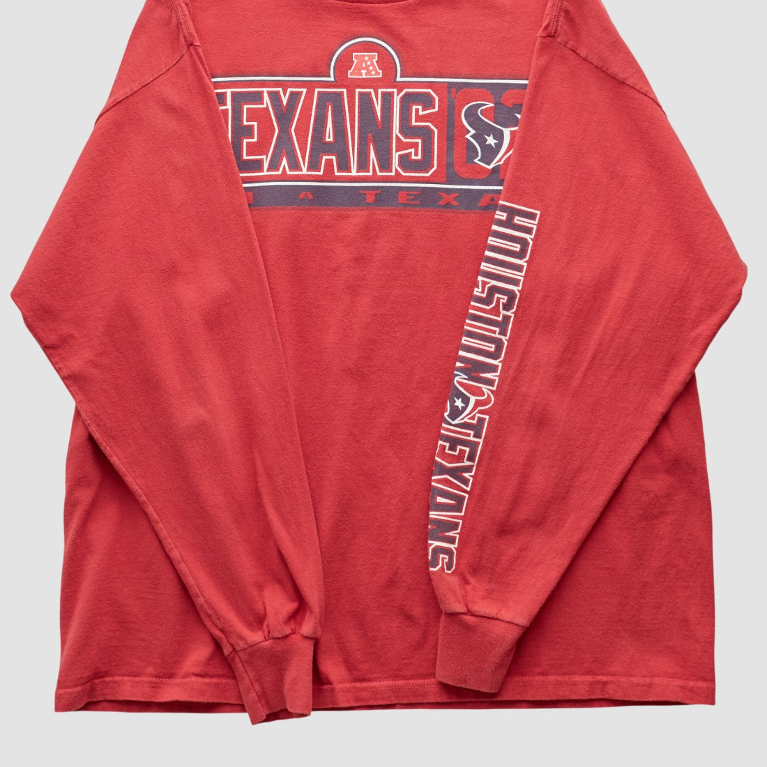 Houston Texans NFL 2000s Long Sleeve T-shirt - Red T-shirts
