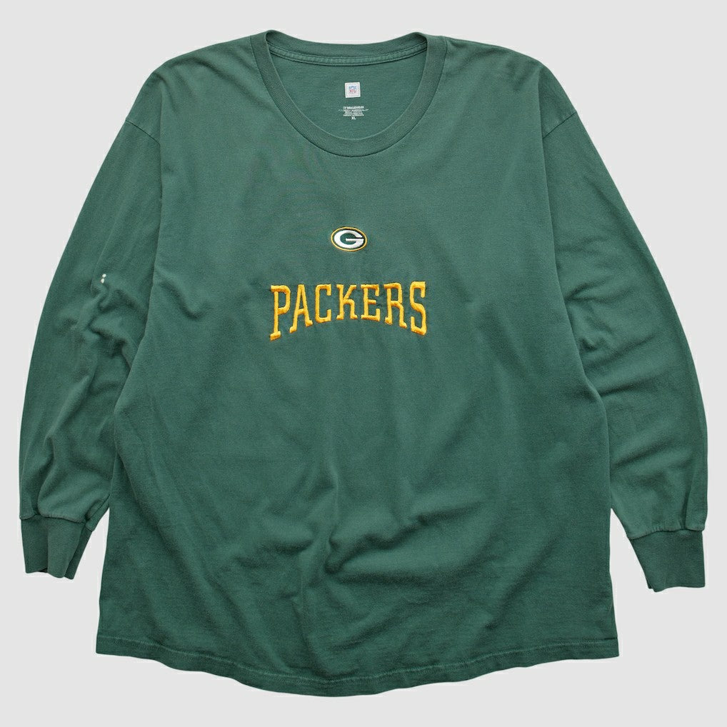 Green Bay Packers NFL 2000s Long Sleeve T-shirt - Green T-shirts