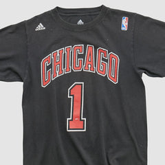 Chicago Bulls 2010s T-shirt Black Vintage - Adidas