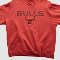 Chicago Bulls 2010s Hooded Pullover Sweatshirt Red Vintage - Adidas