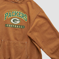 Green Bay Packers NFL 2000s Hooded Pullover Sweatshirt - Brown Pullover