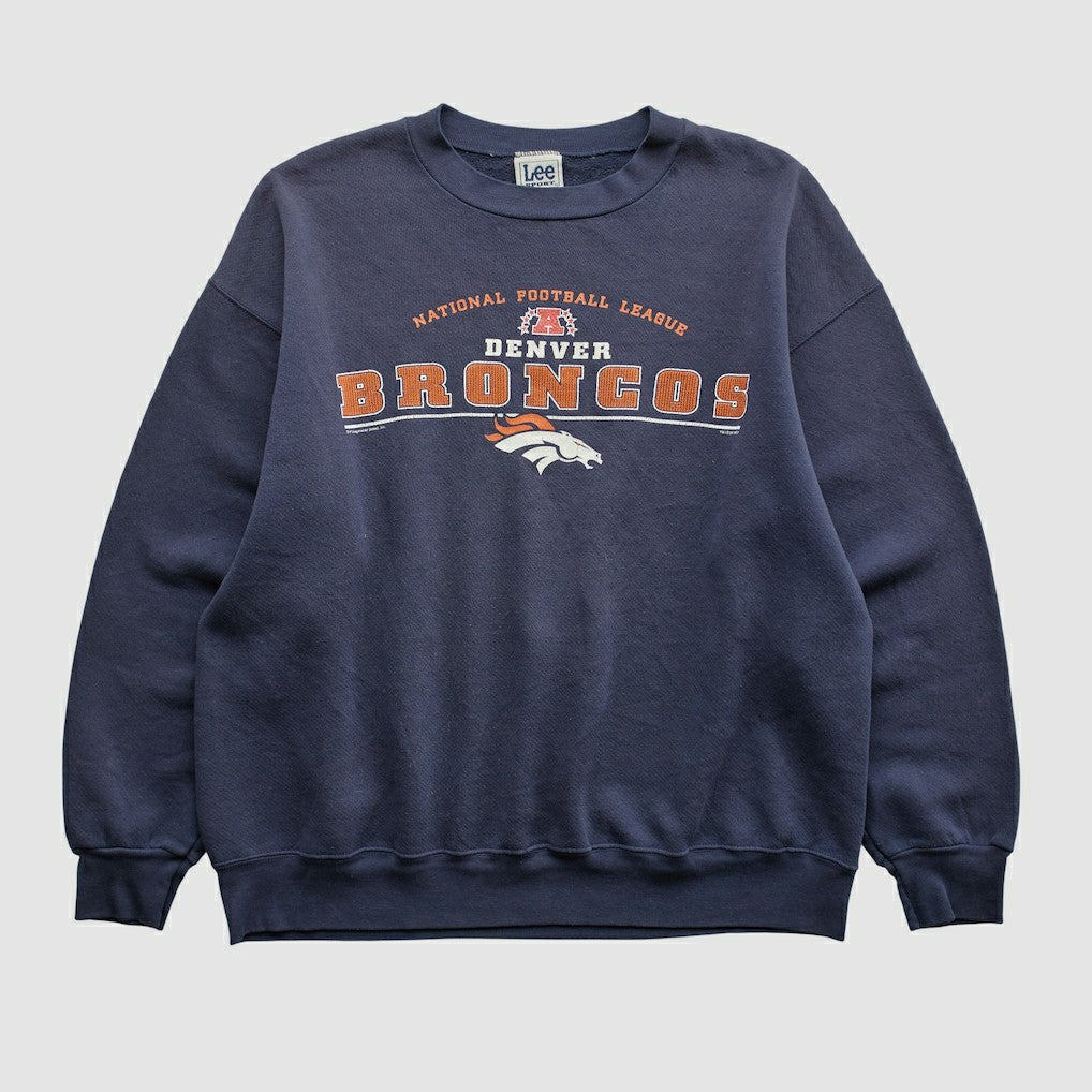 Denver Broncos Lee Apparel 2001 Pullover Sweatshirt - Navy Pullover