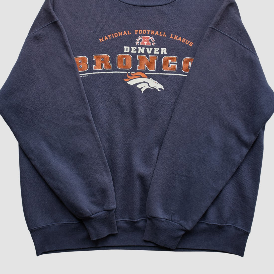 Denver Broncos Lee Apparel 2001 Pullover Sweatshirt - Navy Pullover