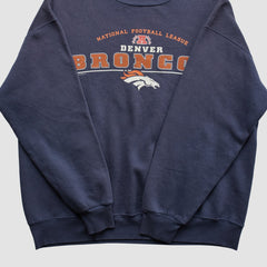 Denver Broncos Lee Apparel 2001 Pullover Sweatshirt - Navy Pullover
