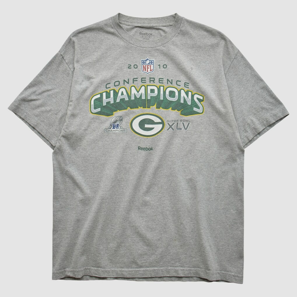 Green Bay Packers Reebok 2010 T-shirt - Heather Gray T-shirts